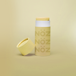 Load image into Gallery viewer, A yellow bottle of our affordable, eco-friendly, and vegan Noz Sunscreen with our logo on the bottle.
